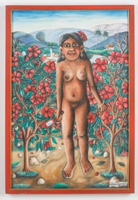 Wilson Bigaud (Haitian/Haiti) Nude in Garden