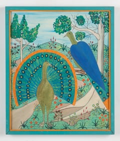 Fils V. Rigaud Benoit (Haitian/Haiti) Peacocks, Dated 1974