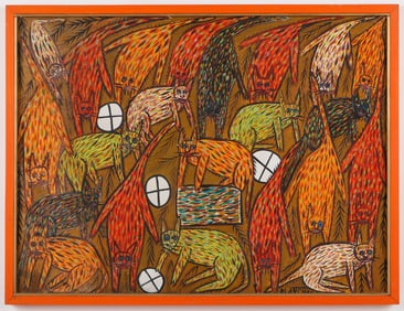 Sisson Blanchard (Haitian/Haiti) Cats, Circa 1969