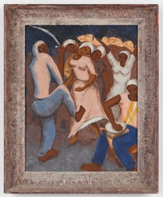 Petion Savain (Haitian/Haiti) Drum Drance, Dated 1950