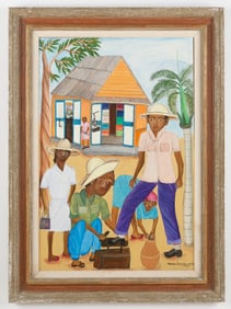 Pierre-Joseph Valcin (Haitian/Haiti) Shoe-Shine, Circa 1976