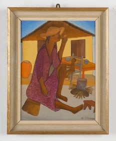 Micius Stephane (Haitian/Haiti) Mother & Child, 1960's
