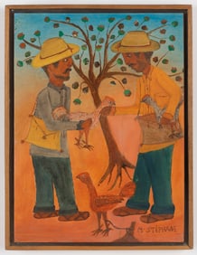 Micius Stephane (Haitian/Haiti) Rooster Exchange, Circa 1962