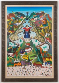 Prefete Duffaut (Haitian/Haiti) Mountain with Loa, 1960's