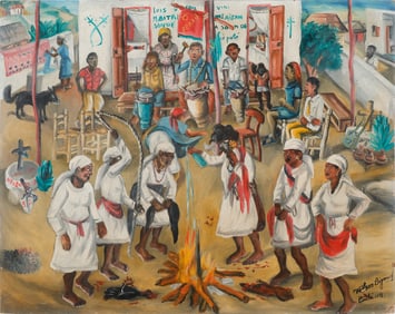 Wilson Bigaud (Haitian/Haiti) Outdoor Vodou Ceremony