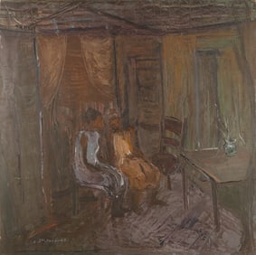 Carlo Jean-Jacques (Haitian/Haiti), Tete-a-Tete, Circa 1980's