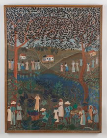 Damien Paul (Haitian/Haiti) Countryside, Circa 1975