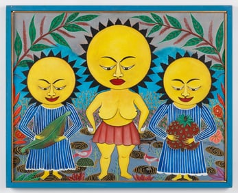 Roger Francois (Haitian/Haiti) Famille Soleil, 1990's