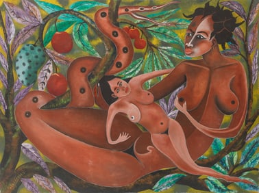 Roger Francois (Haitian/Haiti) Ayida Wedo and Child, 1990's