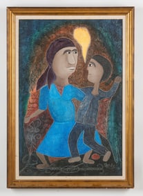 Ermistral Charles "Thialy" (Haitian/Haiti) Yellow Thought, 1980's
