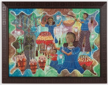 Camy Rocher (Haitian/Haiti) Vodou Ceremony, Circa 1970's