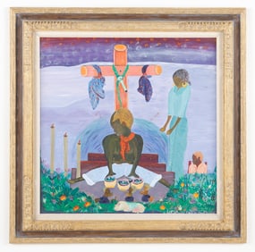 Felix LaFortune (Haitian/Haiti) Ceremony By Cross, C. 1980's