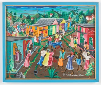 Edouard Vital (Haitian/Haiti) Dechoukaj/Uprising, Dated 1986