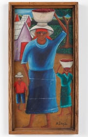 Alberoi Bazile (Haitian/Haiti) Family to Market, 1970's