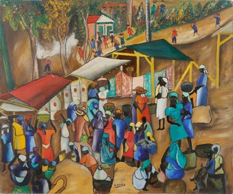 Gesner Abelard (Haitian/Haiti) Marche, Circa 1960's