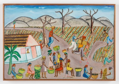 A. Armand (Haitian/Haiti) Chasing a Market Thief, 1960.
