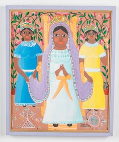 Francoise Eliassaint (Haitian/Haiti) Three Erzulies, Circa 1990