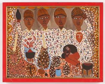 J. Pierre (Haitian/Haiti) Marassa Ceremony, Dated 1973