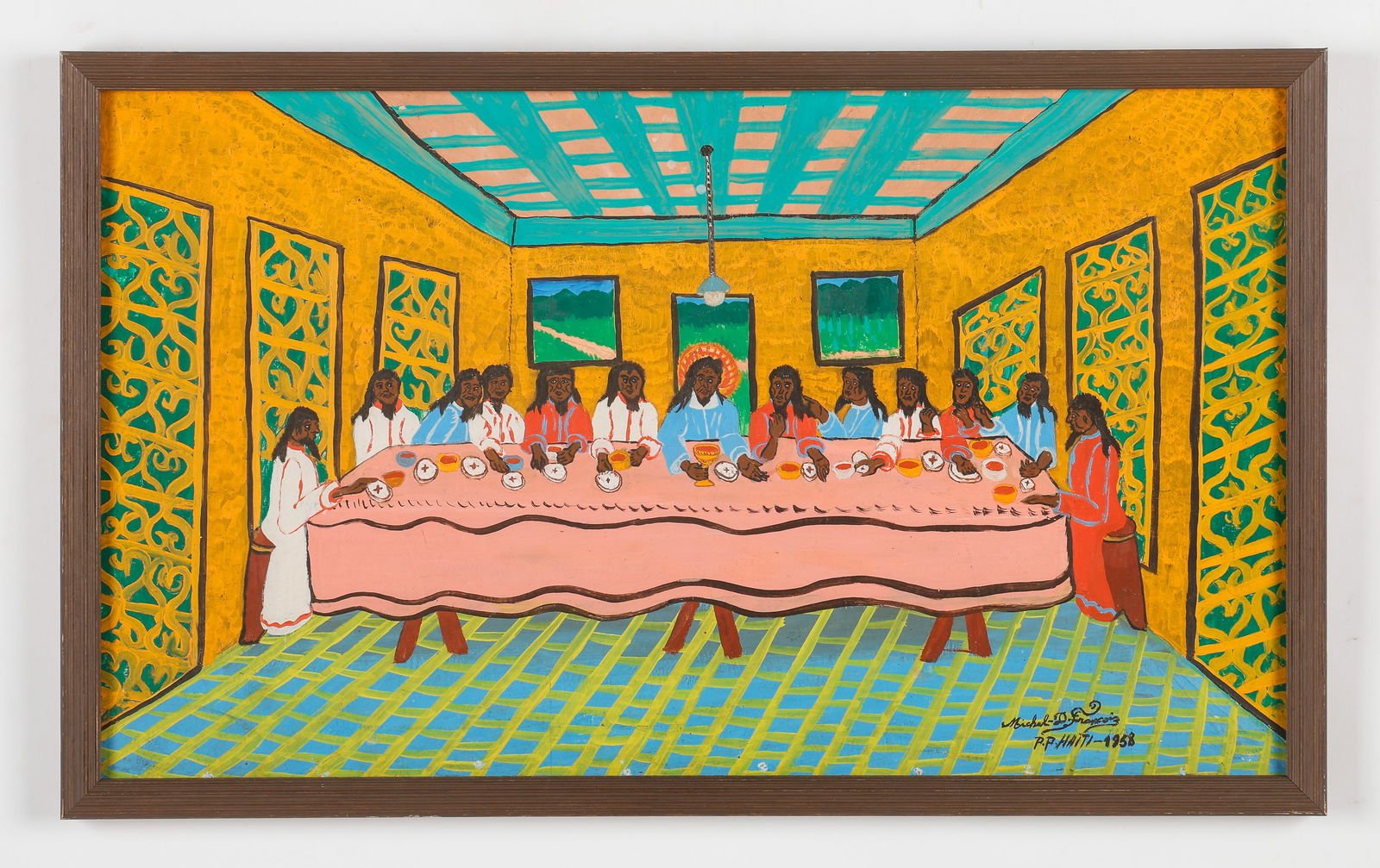 Michel D. Francois (Haitian/Haiti) Last Supper, 1958 (1 of 3)