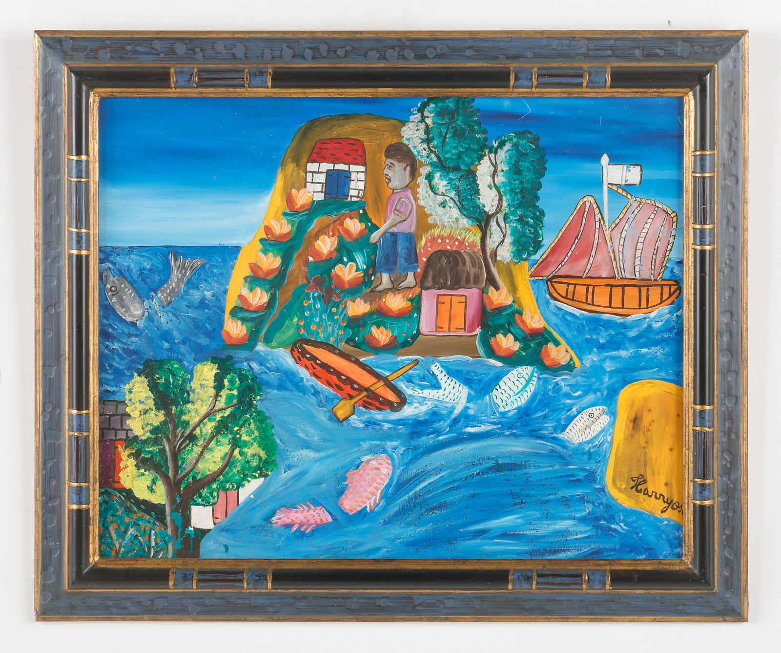 Harry Oscar (Haitian/Haiti) Fishing Island (1 of 3)