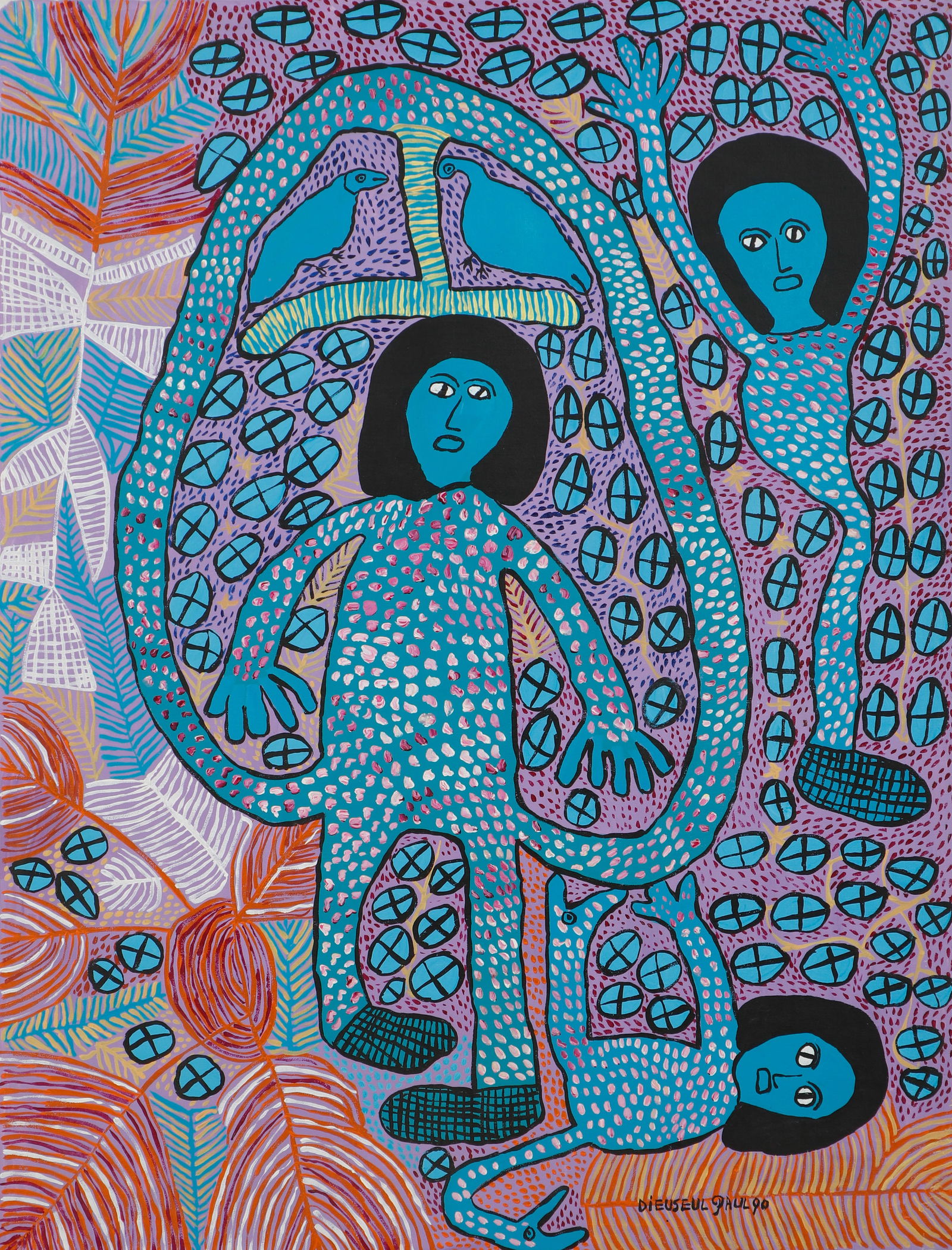 Paul Dieuseul (Haitian/Haiti) Loas, Saint Soleil (1 of 6)