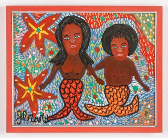 Gerard Fortune (Haitian/Haiti) Agoue & La Sirene, Circa 1990's