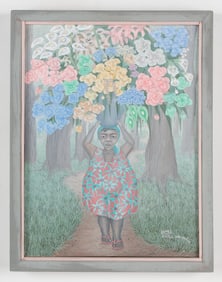 Jonas Profil (Haitian/Haiti) Flower Lady, Circa 1988