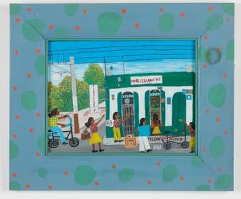 Wilfrid Teleon (Haitian/Haiti) Corner Store, Circa 1980's