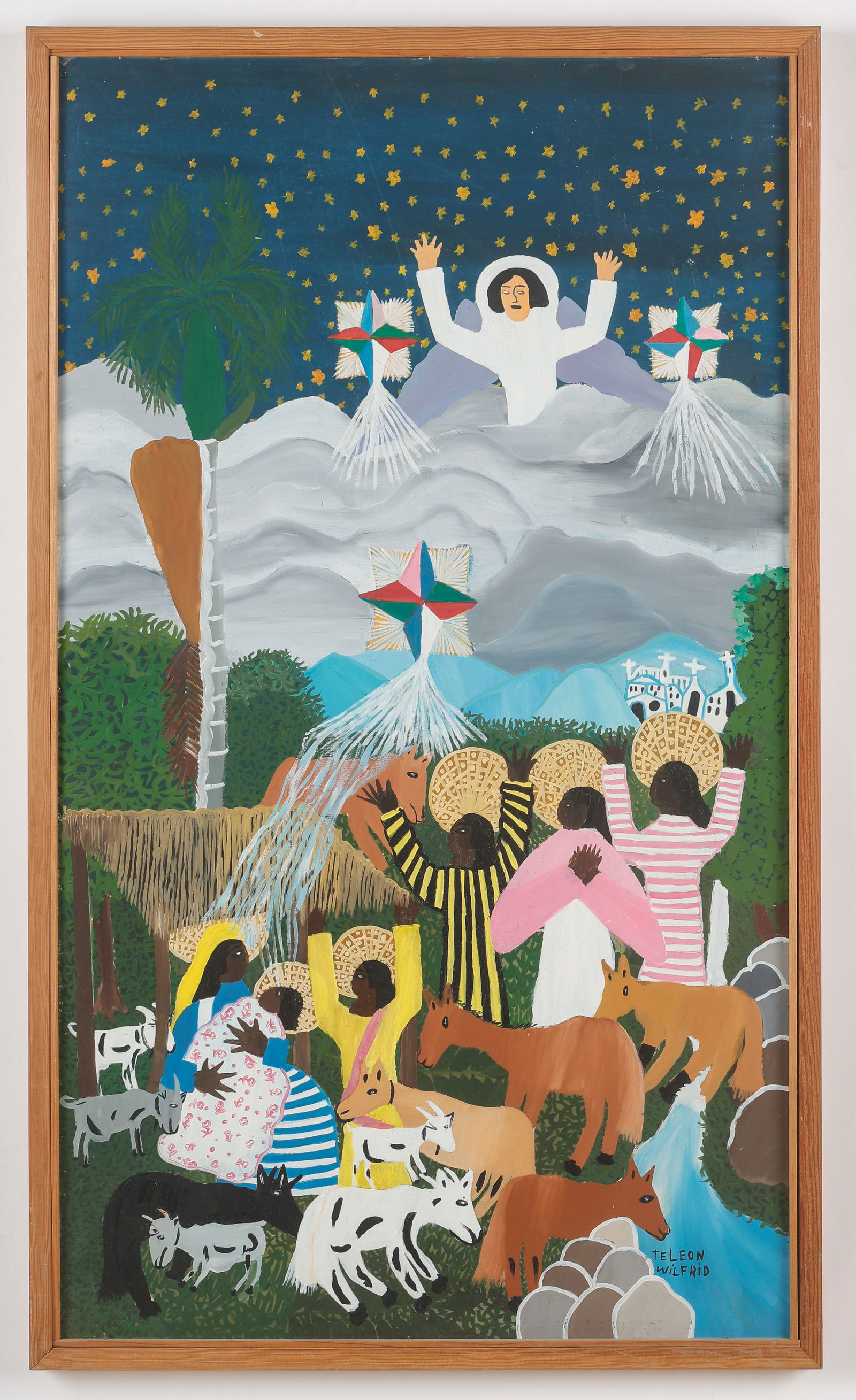 Wilfrid Teleon (Haitian/Haiti) Miraculous Birth of Christ (1 of 3)