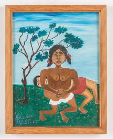 Theard Aladin (Haitian/Haiti) Couples Embrace, Dated 1987