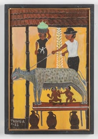 Theard Aladin (Haitian/Haiti) Romulus and Remus, Dated 1999