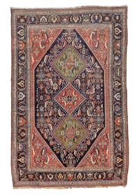Gashgai Rug, Persia, Ca. 1910, 4'8'' x 7'1''
