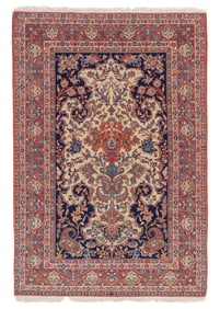 Fine Isfahan Rug, Persia, Ca. 1950, 4'11'' x 7'3''