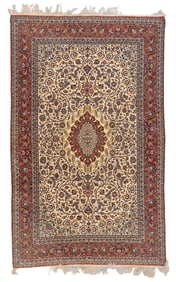 Very Fine Isfahan Rug, Persia, Ca. 1950, 6'10'' x 11'0''