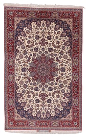 Very Fine Isfahan Rug, Signed Sarafian, Persia, Ca. 1970/80, 6'9'' x 10'10''