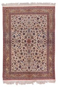 Very Fine Isfahan Rug, Persia, Ca. 1930, 6'11'' x 9'11''