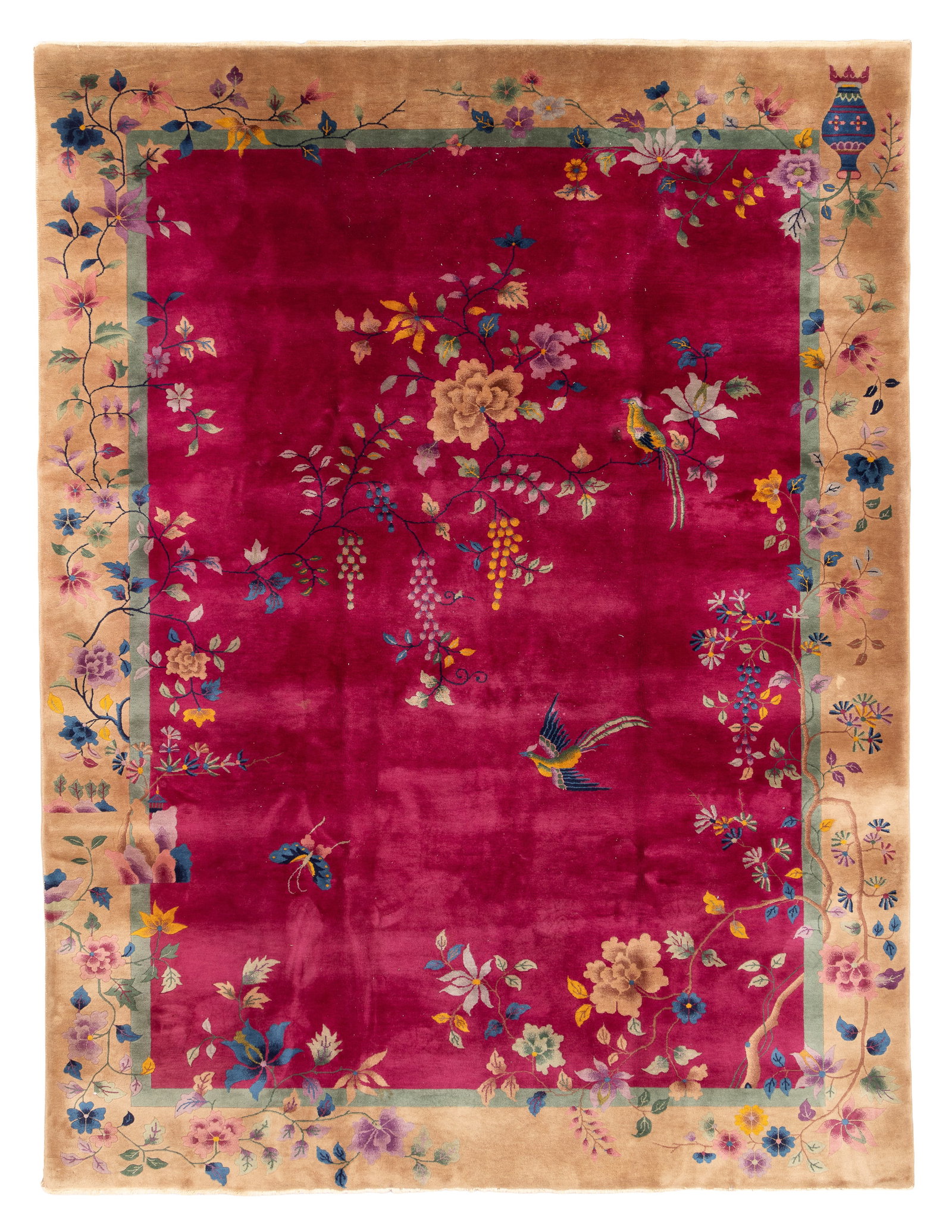 Chinese Art Deco Rug, Ca. 1930, 8'9'' x 11'8'' (1 of 5)