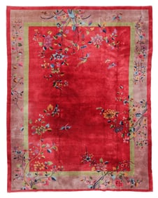 Chinese Art Deco Rug, China, Ca. 1930's/40's, 9'0'' x 11'3''
