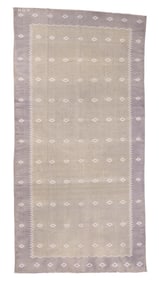Dhurrie Rug, India, Early 20th C., 7'9'' x 15'6''