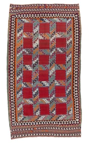 Gashgai Kilim, Persia, Ca. 1920, 4'10'' x 8'7''