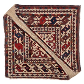 Yomut Bokce (fragmented), Turkmenistan, 19th century, 1’10” x 1’10”
