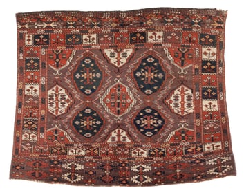 Chodor Turkmen Chuval, Central Asia, 19th century, 3’10” x 2’10”