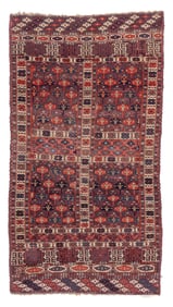 Chodor Turkmen Rug or Engsi (door rug?), Central Asia, 19th Century, 4’ x 7’6”