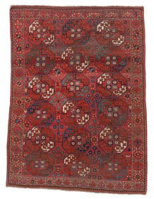 Ersari Main Carpet, Central Asia, 19th Century, 6’6” x 8‘8”