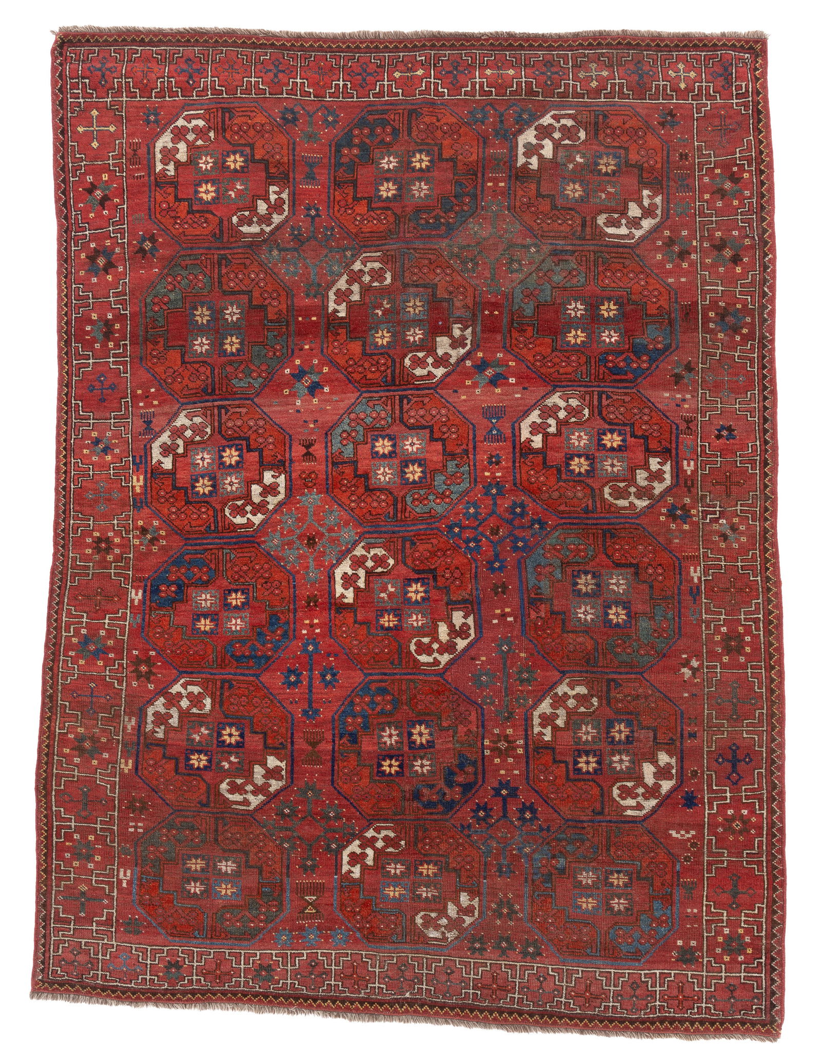 Ersari Main Carpet, Central Asia, 19th Century, 6’6” x 8‘8” (1 of 5)
