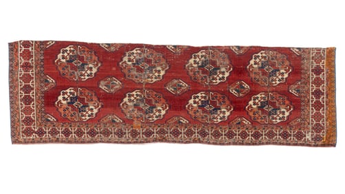 Turkmen Main Carpet (fragment), Central Asia, 19th Century, 6’7” x 2’