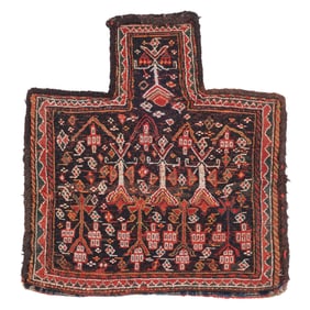 Bakhtiari Salt Bag, Persia, Late 19th C., 1'8'' x 1'10''