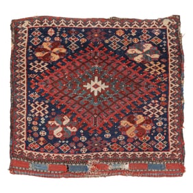 Khamseh Bagface, Persia, Ca. 1870, 2'3'' x 2'1''