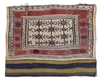 Luri Bakhtiari Mafrash Panel, Persia, Ca. 1875, 2'10'' x 3'7''