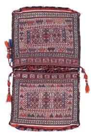 Luri Bakhtiari Saddlebags, Persia, Early 20th C., 1'10'' x 3'4''